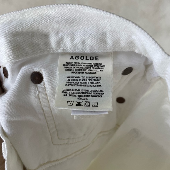 NWT AGOLDE 90’s Jean Mid Length Loose Fit Size 28 - Picture 15 of 15